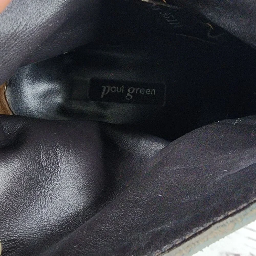 Paul Green Jano Moto Buckle Bootie Ankle Boots Antelope US 9 UK 6.5
